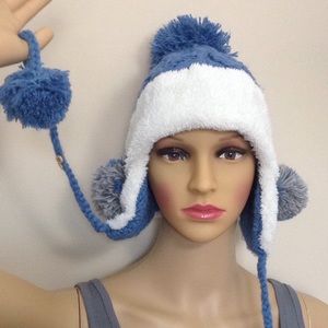 Beanie Hat - PomPom / Ear Flap Pom Pom